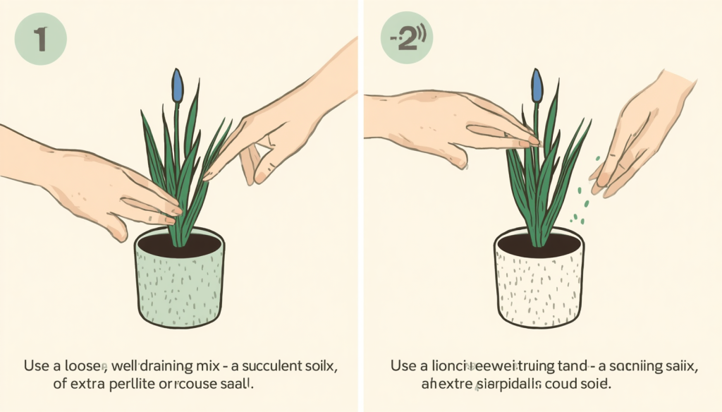 Use a loose, well-draining mix